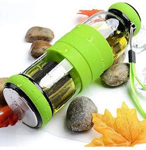 RIANZ Green Tea Infuser/Detox Water Bottle with Stainless Steel ...