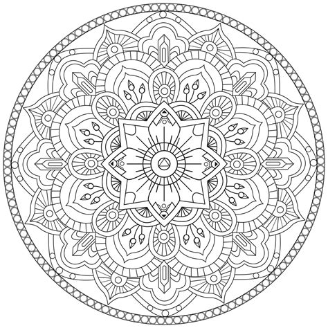 Ze mandala by pauline - Mandalas Coloring Pages for adults