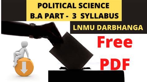 LNMU Political Science Part 3 Syllabus download ~ LNMU Notes