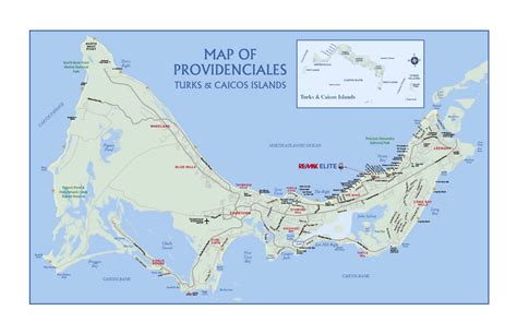 Large detailed tourist map of Providenciales - Large Detailed Tourist ...