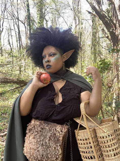 Green Witch & Black Elf in Spring Wandering in the Forest. / Model is @theforestdweller (IG, FB ...