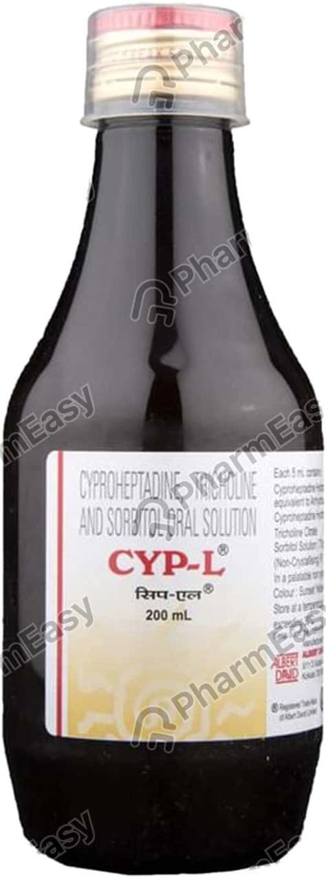 Buy Cyp L Syrup 200ml Online at Flat 15% OFF | PharmEasy