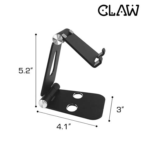 CLAW Mobile Phone Tablet Stand Holder, Fully Foldable & Adjustable ...
