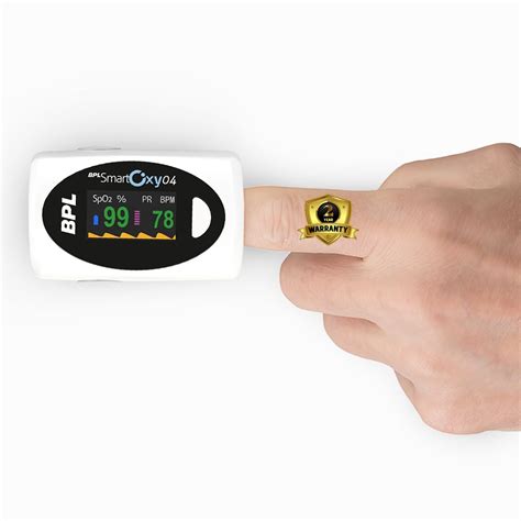 BPL Medical Technologies Smart Oxy 04 Tip Pulse Oximeter |High Accuracy ...