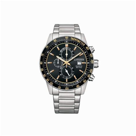 Citizen Quartz Black Dial Analog Chronograph Men's Watch AN3681-57E ...