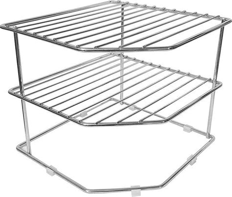 solemn stainless steel multipurpose Kitchen Plate Dish Corner Shelf ...
