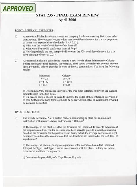 Image result for Engineering Statistics 235 Notes