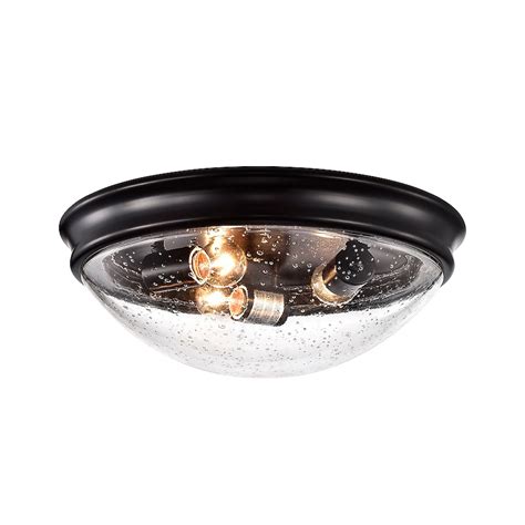 Edvivi Pierre 3-Light 15-in Oil Rubbed Bronze Led, Flush Mount Light ...