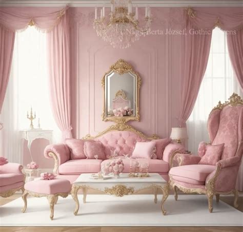 Dreamy Pink Living Room Decor