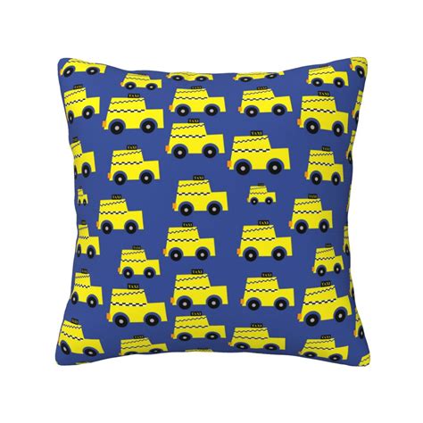 Home Throw Pillow Covers Two Sides Printed Cartoon taxi background Decor Sofa Living Room Bed ...