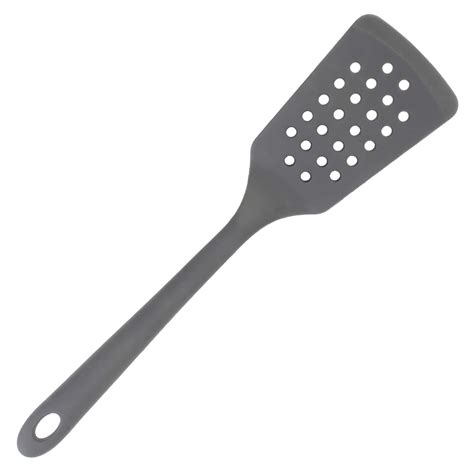 Silicone Slotted Spatula, Grey