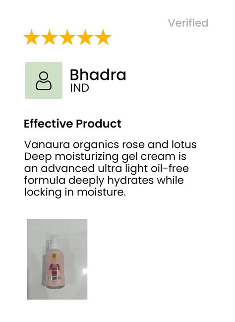 Rose and lotus Deep moisturizing day gel cream With Bio engineered nat ...