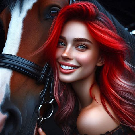 Download Ai Generated, Woman, Horse. Royalty-Free Stock Illustration ...