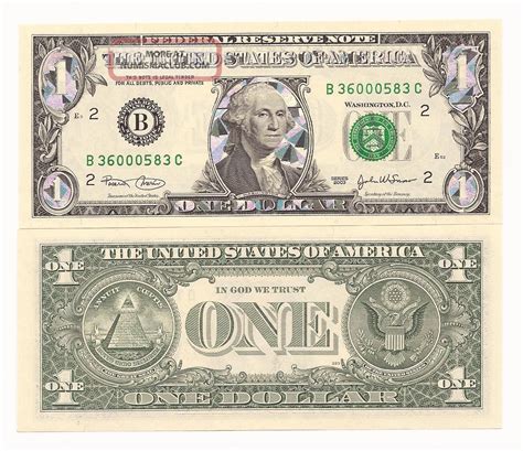 One Silver Dollar Bill Colorized Federal Banknote 999 Silver Hologram Bill