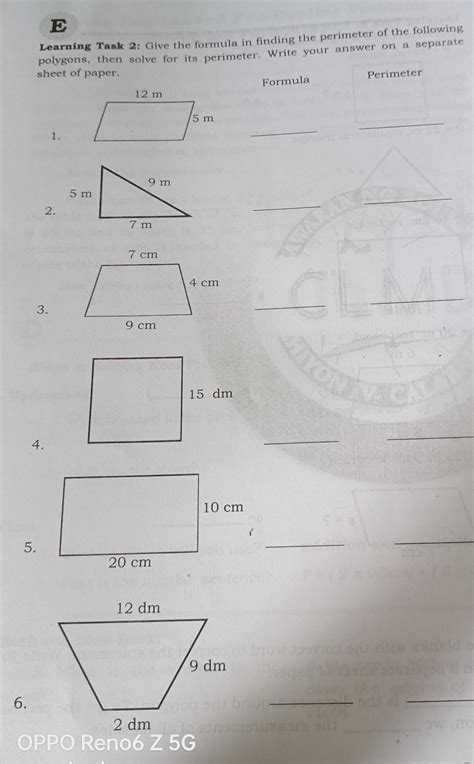 Perimeter Of A Polygon Formula