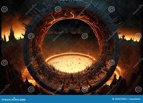 The Ninth Circle of Hell stock illustration. Illustration of paris - 269373453