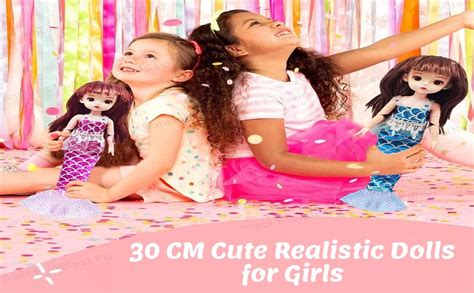 FunBlast Mermaid Doll Toys for Kids – 30 CM Cute Realistic Dolls for ...