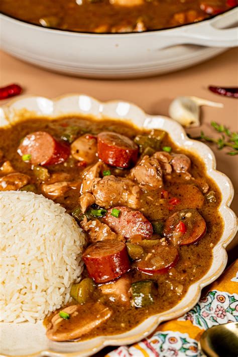 New Orleans Cajun Chicken Andouille Sausage Gumbo | Recipe | Gumbo ...