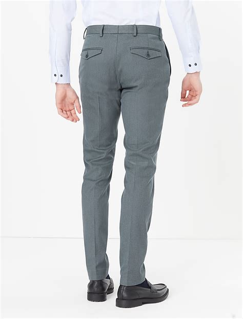 Buy Skinny Fit Stretch Trousers at Marks & Spencer