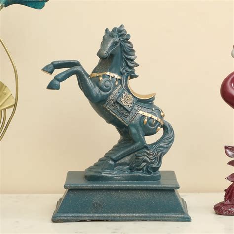 Buy VEDAS Mystical India Orum Polyresin Horse Figurine from Vedas at ...