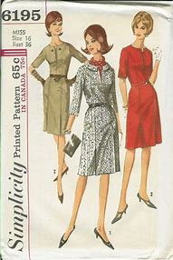 Image result for Retro Dress Sewing Patterns