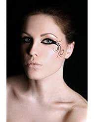10x BLACK Body Art Pens. Skin Tattoo Body Markers For Body Painting and ...