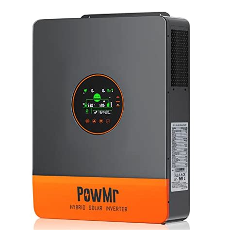 Buy PowMr 5000W Solar Inverter 48V DC to 110V/240V AC Split Phase ...