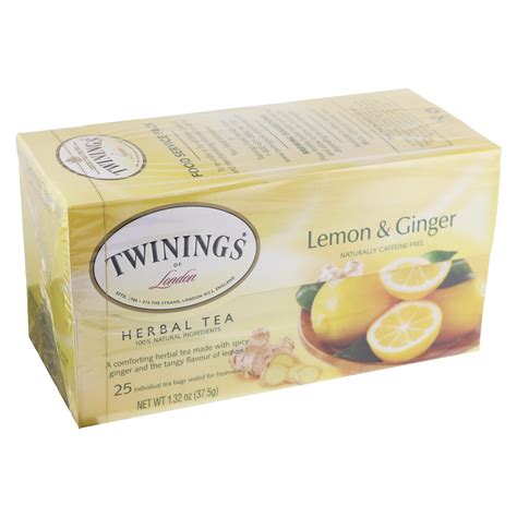 Twinings Lemon & Ginger Herbal Tea Bags - Shop Tea at H-E-B