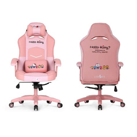 Linbak Hello Kitty Gaming Chair High-Back Ergonomic Racing Seat with ...