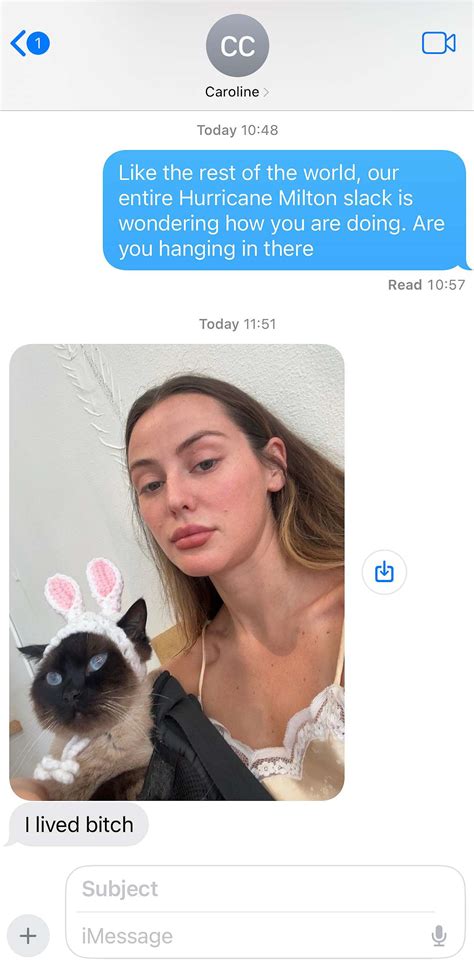 Caroline Calloway Sends Update amid Hurricane: 'I Lived Bitch' (Exclusive)