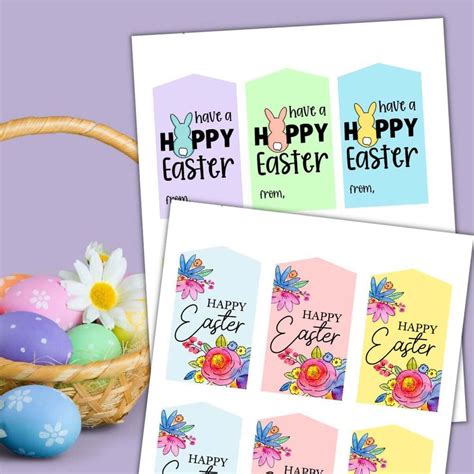 Free Christian Easter Gift Tags Printable