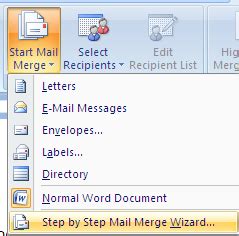 Image result for Step by Step Mail Merge Wizard Labels