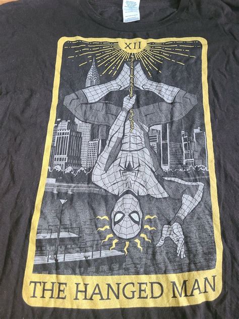 The Hanged Man Spider-man Tarot Card Style TShirt Siz… - Gem