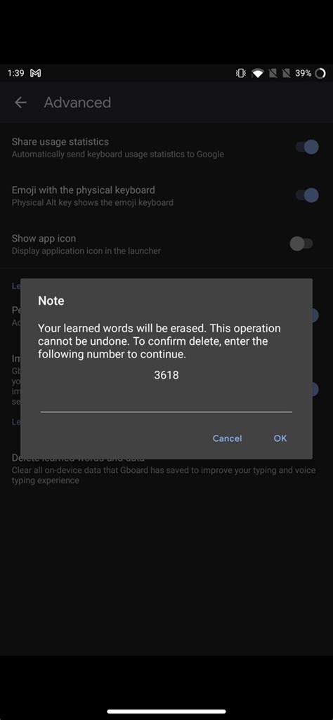 Image result for Android Clear Predictive Text