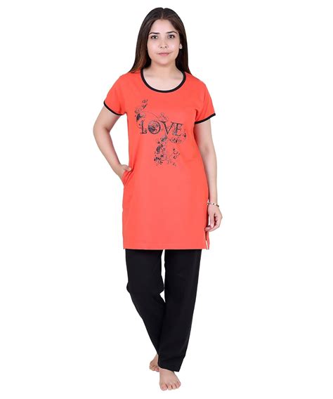 Buy DG DIVINE GIRL Casual Summer Cotton Printed Nightsuit for Women's ...