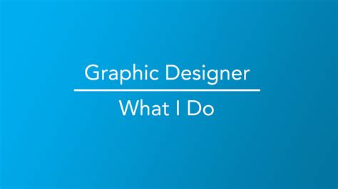 Graphic designer What I Do - Career Girls