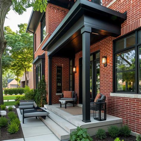 Beautify Your Red Brick Home with These Front Porch Concepts