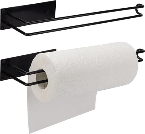 QUTREY Black Metal Under Cabinet Paper Towel Holder for India | Ubuy