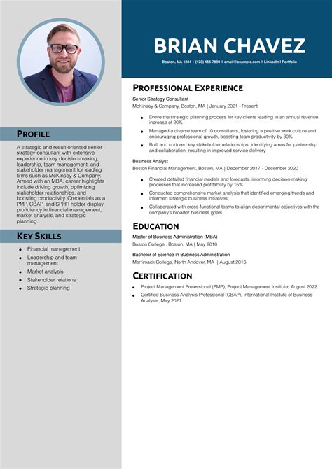 Business Resume Examples 的图像结果