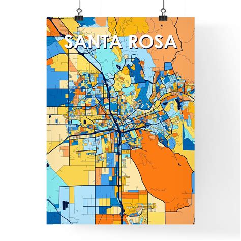 Santa Rosa California Map