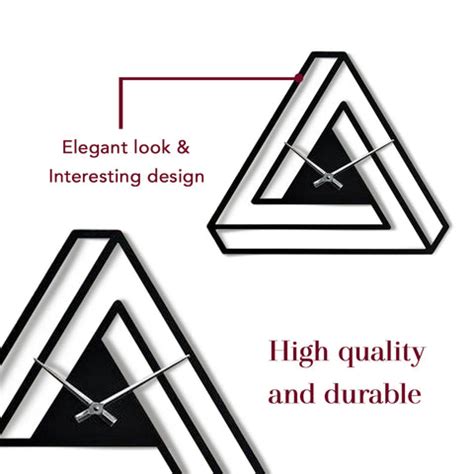 Minimalist Infinite Triangle Wall Clock – The Artment