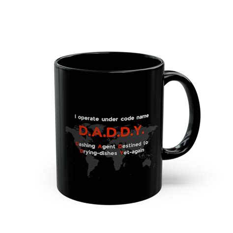 Spy Name Acronym Mug for the Meaning of the Name Daddy - 11oz Mug | Coffee Cup | White or Black ...
