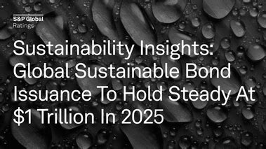 Global Sustainable Bond Issuance To Hold Steady At $1 Trillion In 2025 ...