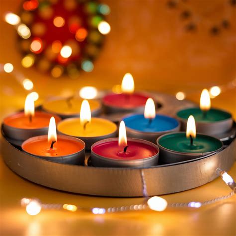 Buy Scented Tealight Candles for Home Decoration, Diwali Decoration ...