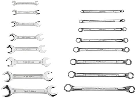 TAPARIA 1808 8-Pieces Ring Spanner Set DEP-08 Double Ended Spanner Set ...