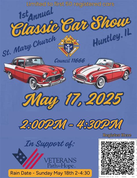 St Mary Catholic Church Knights of Columbus First Annual Classic Car ...