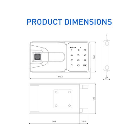 Buy Ozone OZFL 502 PW Smart Furniture Lock - Password Access
