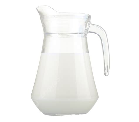 Jug Of Milk Isolated On White Background Full, Product, Shot, Liquid ...