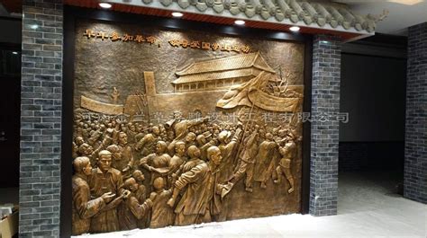 贵港市覃塘三中玻璃钢浮雕-广西善艺雕塑有限公司