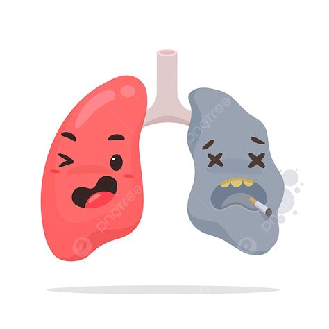 Lungs After Smoking Clip Art